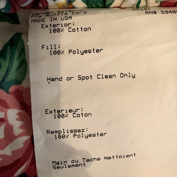 Longaberger Garden Splendor Pillows. Set of 2 - Picture 4 of 16